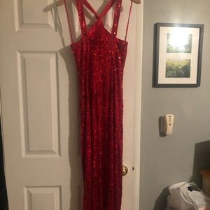 Jessica Rabbit style evening gown
